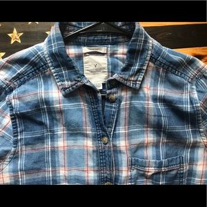 Small American Eagle Boyfriend Flannel